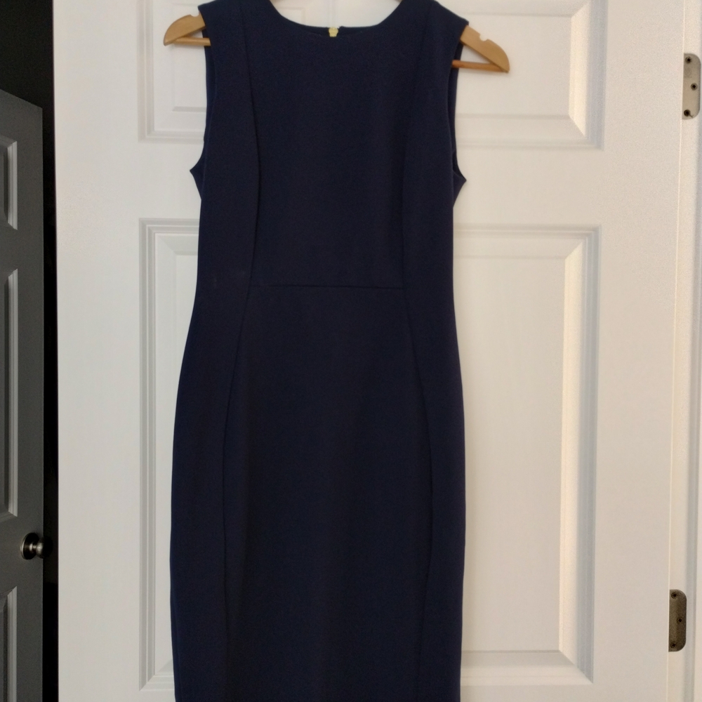 Calvin Klein Classic Navy Midi Dress